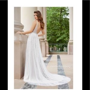 Ivory/Champaign Martin Thornburg Mon Cheri Dress